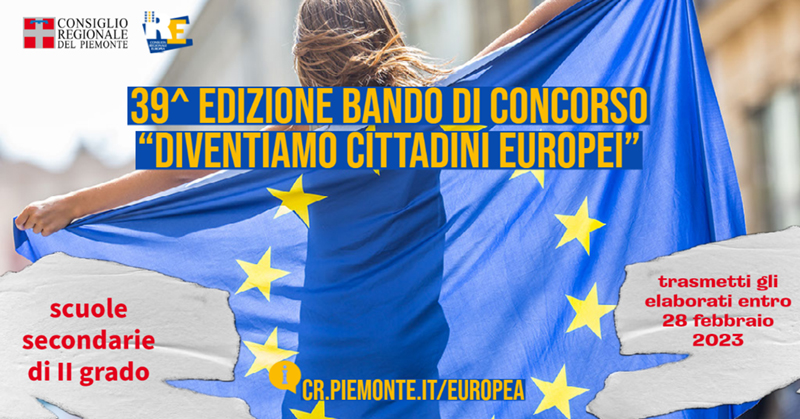 Immagine 39^ edizione bando di concorso “Diventiamo cittadini europei”