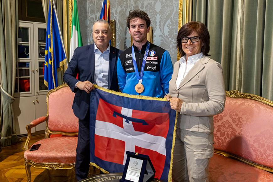 Gallery dell'incontro con il campione olimpico