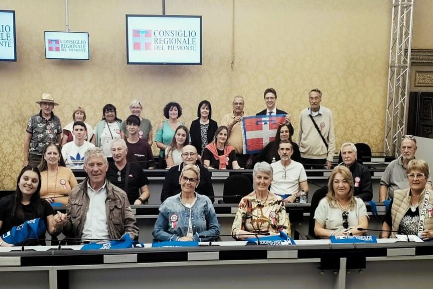 La delegazione argentina di Villa Trinidad a Palazzo Lascaris