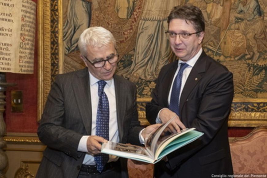 Il presidente Nicco con il nuovo questore Gambino