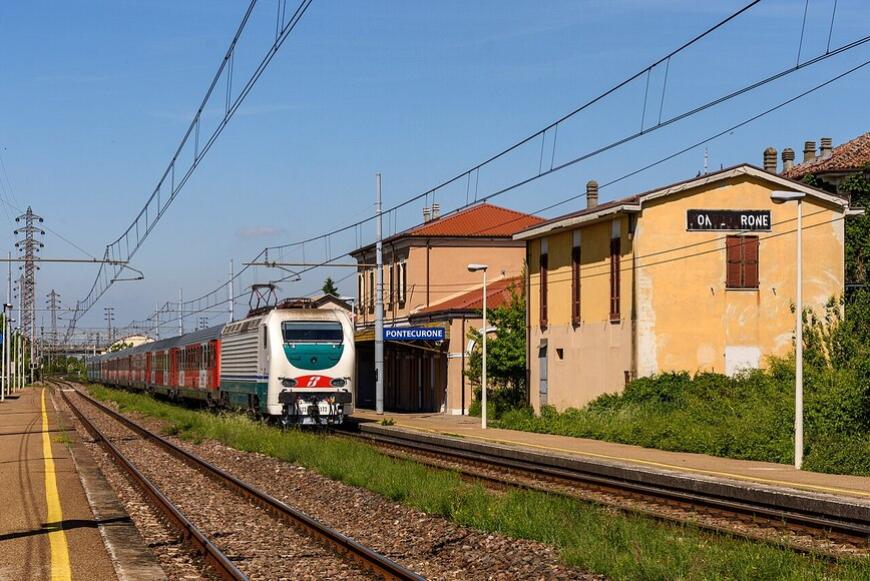 La stazione ferroviaria di Pontecurone
