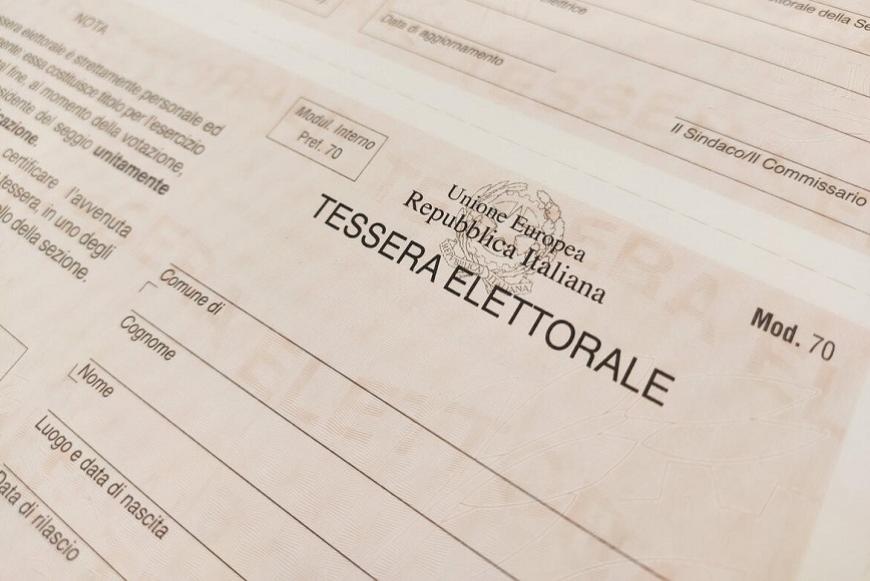 Tessera elettorale elezioni