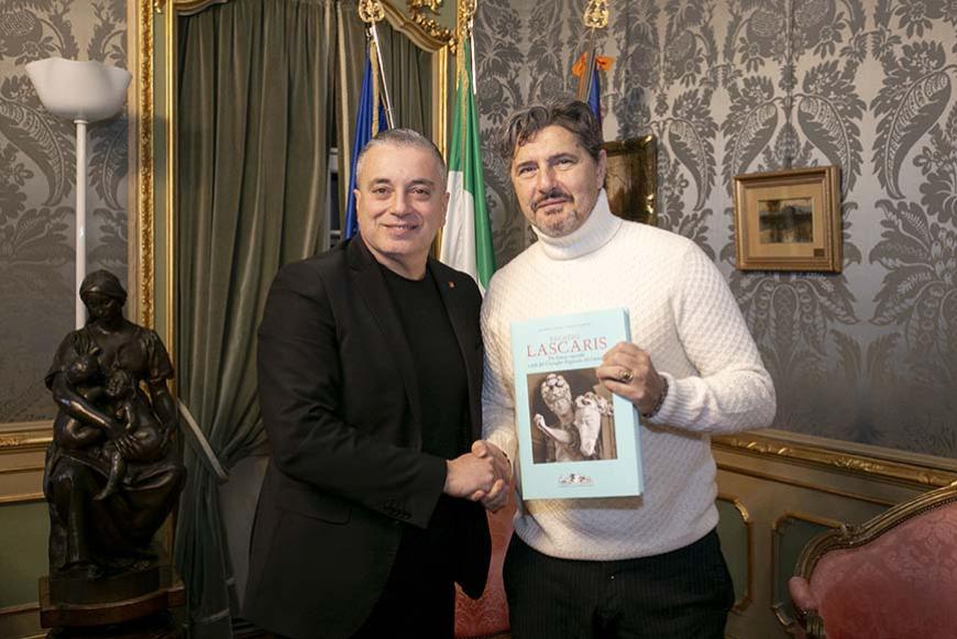 Il vicepresidente Franco Graglia (a sinistra) e Michele Padovano