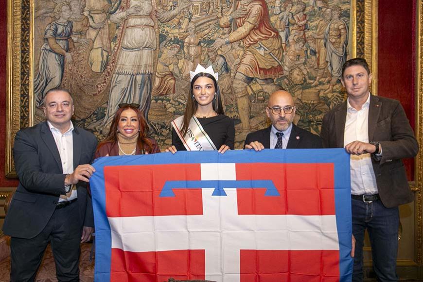 A Palazzo Lascaris ricevuta Francesca Bergesio, miss Italia piemontese