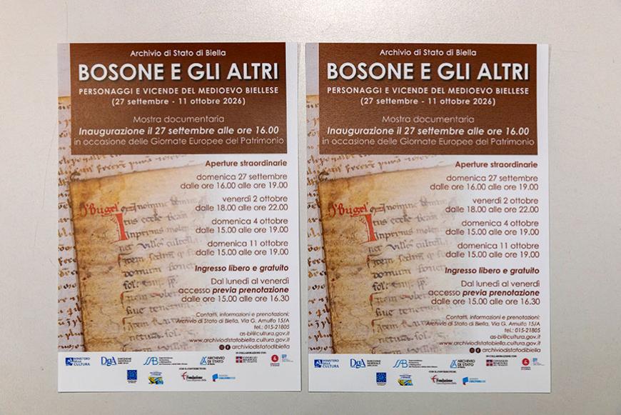 Mostra "Bosone e gli altri. Personaggi del Medioevo biellese"