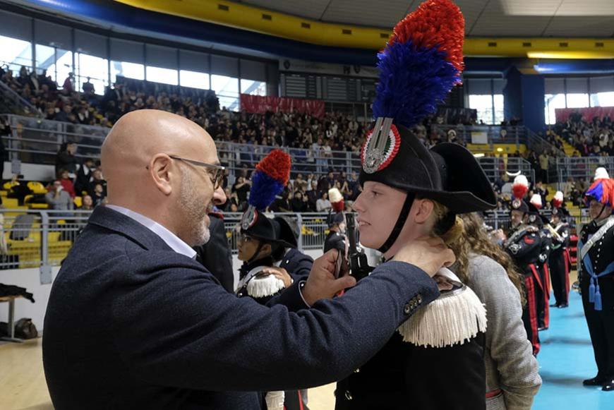 il presidente Allasia al giuramento degli allievi carabinieri di Torino