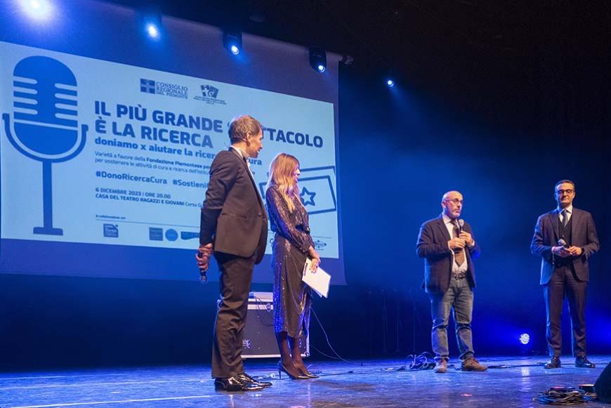 Allasia e Sala sul palco del Teatro ragazzi