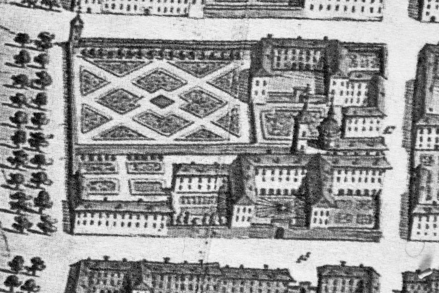 L'isola di Santa Francesca nel Theatrum Sabaudiae, 1674