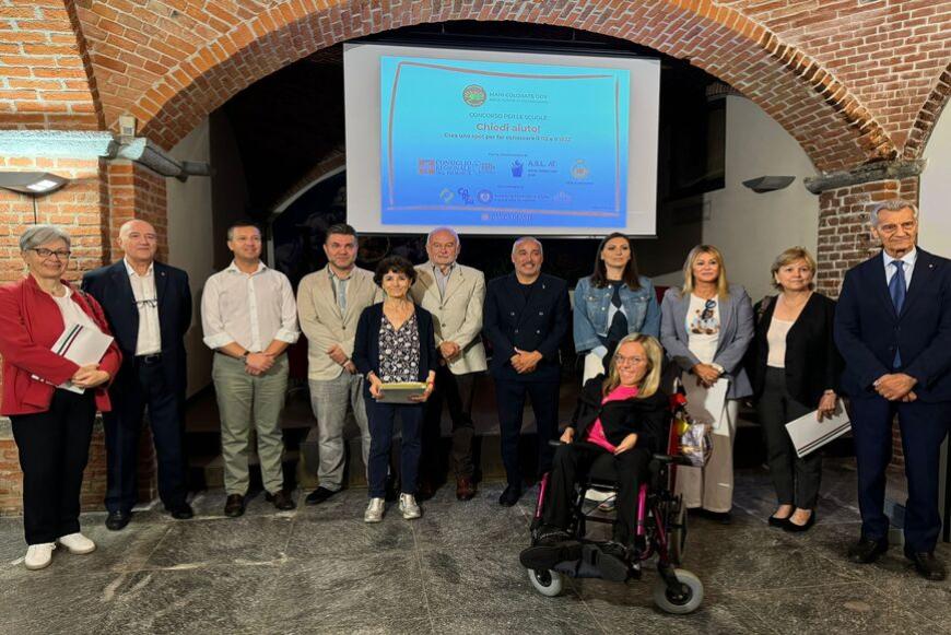 I consiglieri segretari Fabio Carosso e Valentina Cera alla presentazione di SOS donna
