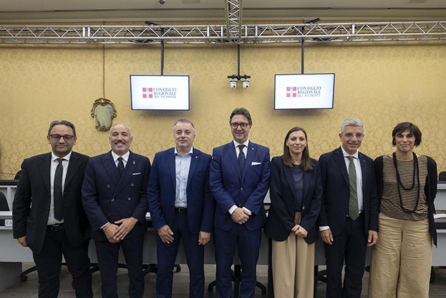 Conferenza stampa del nuovo Ufficio di presidenza del Consiglio regionale del Piemonte