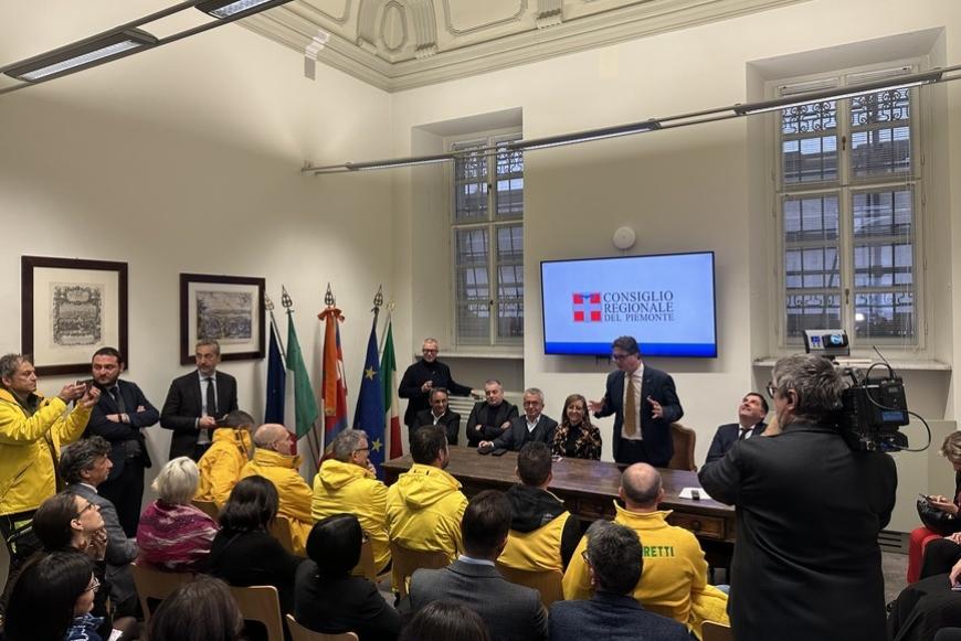 La delegazione Coldiretti ricevuta in Consiglio regionale