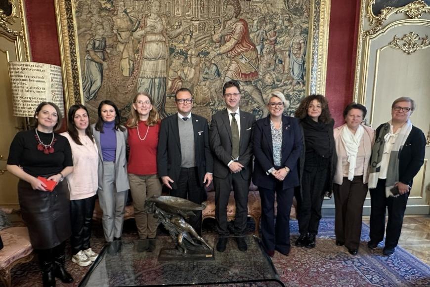 Delegazione greca ricevuta a Palazzo Lascaris