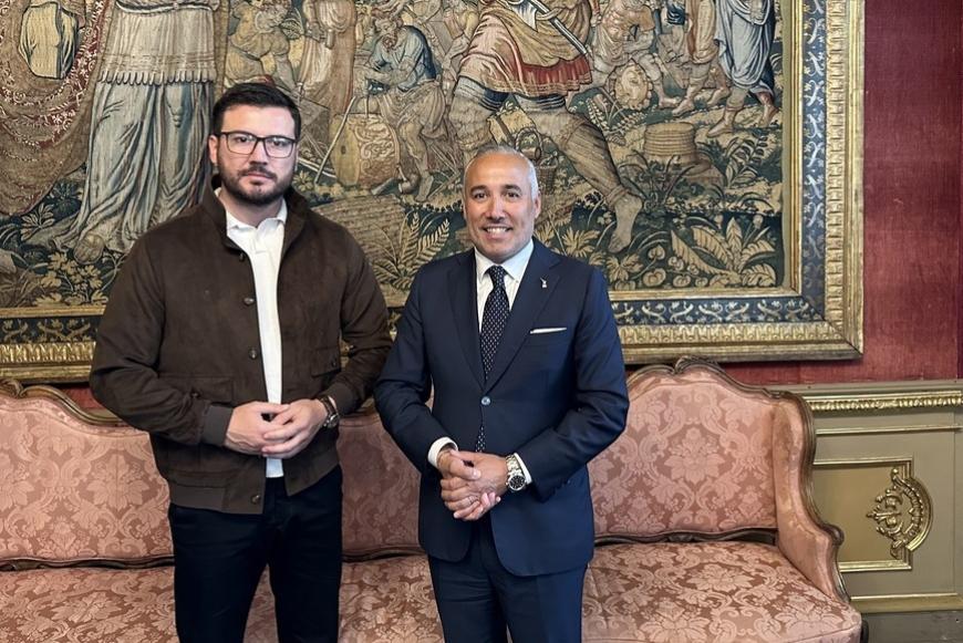 Carosso riceve in Consiglio il sindaco di Štip (Macedonia del Nord)