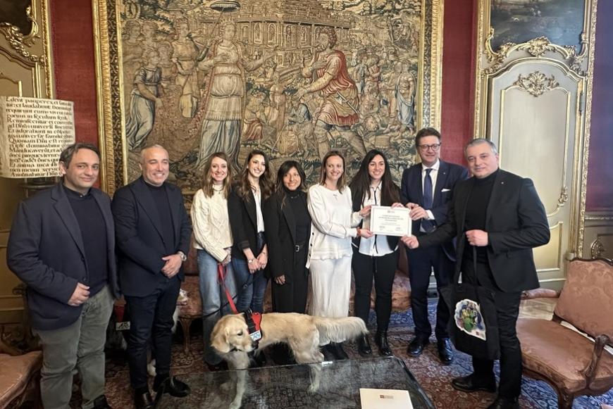 L'associazione Aslan ricevuta a Palazzo Lascaris