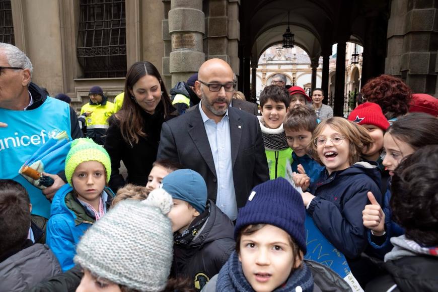 La Marcia dei Bambini fa tappa a Palazzo Lascaris