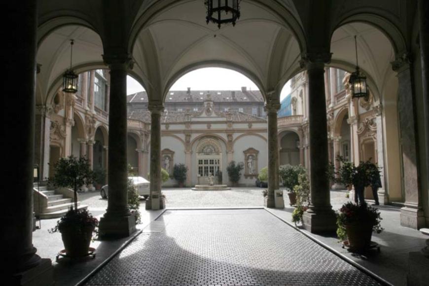Il cortile di Palazzo Lascaris