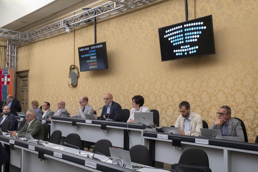 Il Consiglio riunito in Sala VIglione
